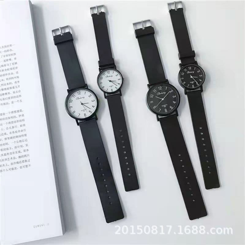 Student exam watch women's ins niche design fashion trend fashionable temperament junior high school couple quartz watch 2
