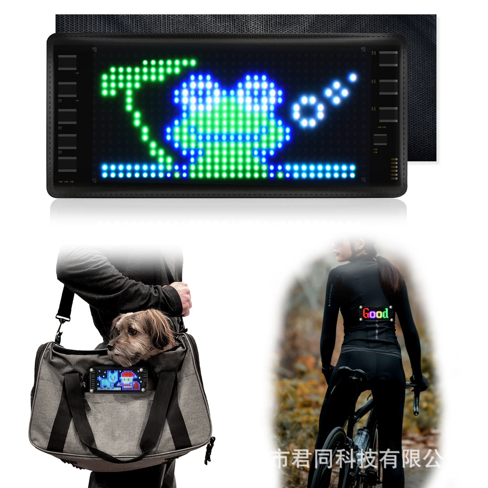 led car sign cross-border foreign trade model LED flexible small screen with battery portable display source manufacturer 4