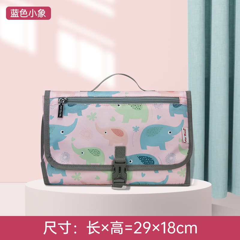 Baby portable diaper changing pad, out-and-out mother and baby bag diaper pad, baby folding storage bag, waterproof and leak-proof 8