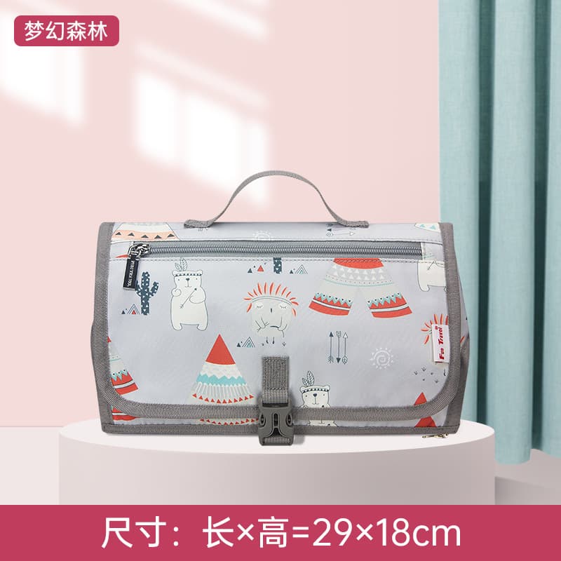 Baby portable diaper changing pad, out-and-out mother and baby bag diaper pad, baby folding storage bag, waterproof and leak-proof 9