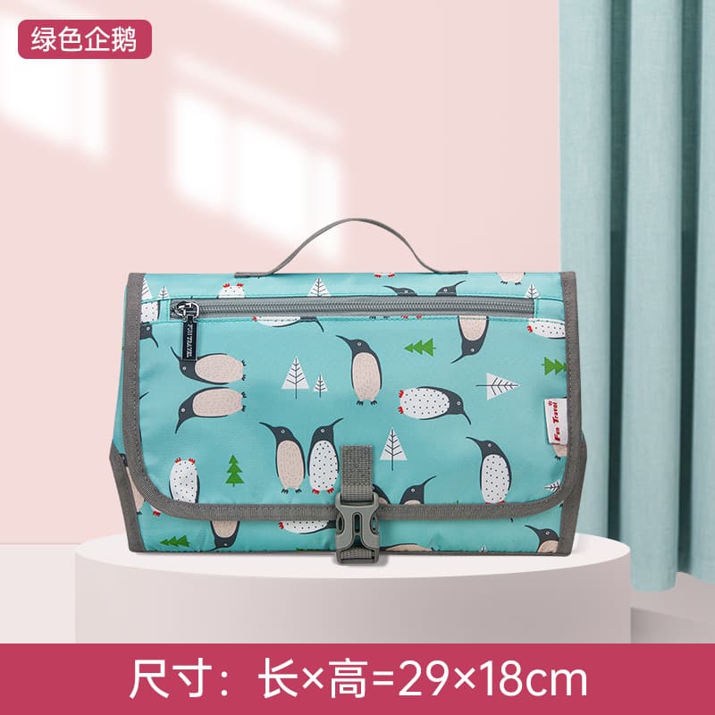 Baby portable diaper changing pad, out-and-out mother and baby bag diaper pad, baby folding storage bag, waterproof and leak-proof 10