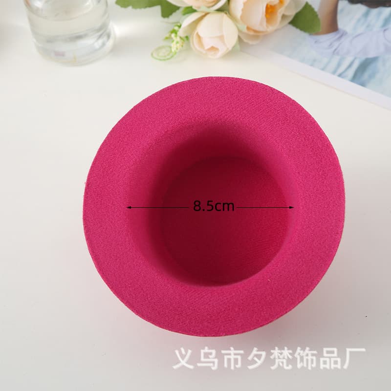 DIY handmade hat embryo hat 13.5cm brushed cloth toy hat pet hat children's hairpin hat bare hat accessories 4
