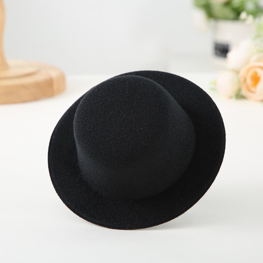 DIY handmade hat embryo hat 13.5cm brushed cloth toy hat pet hat children's hairpin hat bare hat accessories 10