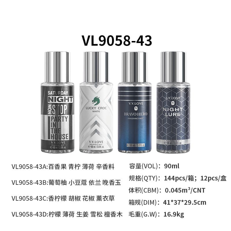 Body Mist body spray cross-border foreign trade hot-selling fruity fragrance women's perfume wholesale perfume 7
