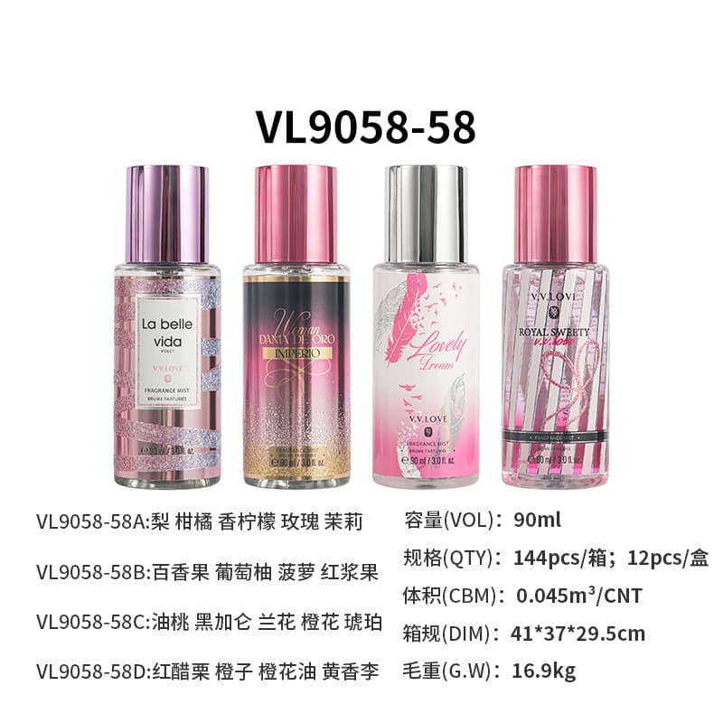 Body Mist body spray cross-border foreign trade hot-selling fruity fragrance women's perfume wholesale perfume 10