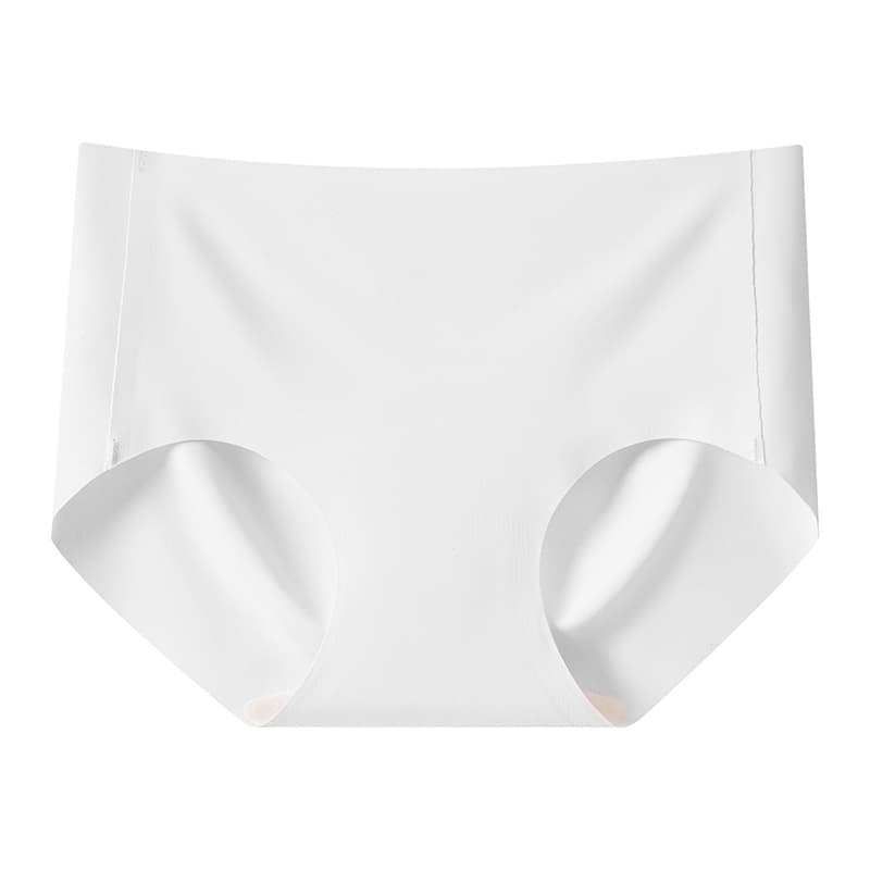 Women's Seamless Ice Silk Underwear Women's Summer Ultra-Thin Mid-waist No-Hip Peach Butt Sexy Sports Girls' Briefs 8