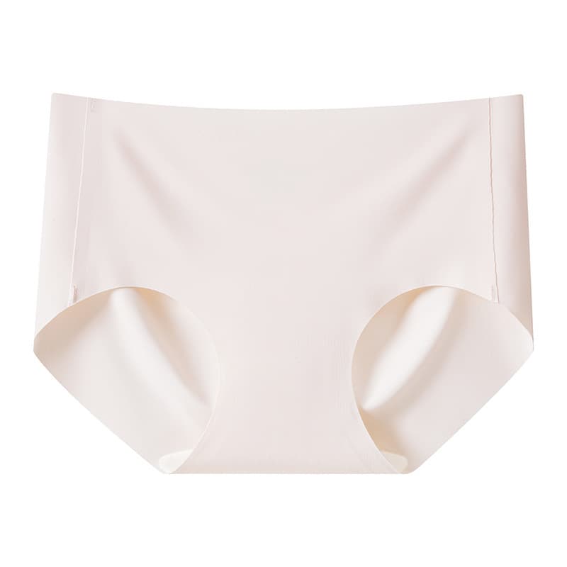 Women's Seamless Ice Silk Underwear Women's Summer Ultra-Thin Mid-waist No-Hip Peach Butt Sexy Sports Girls' Briefs 10