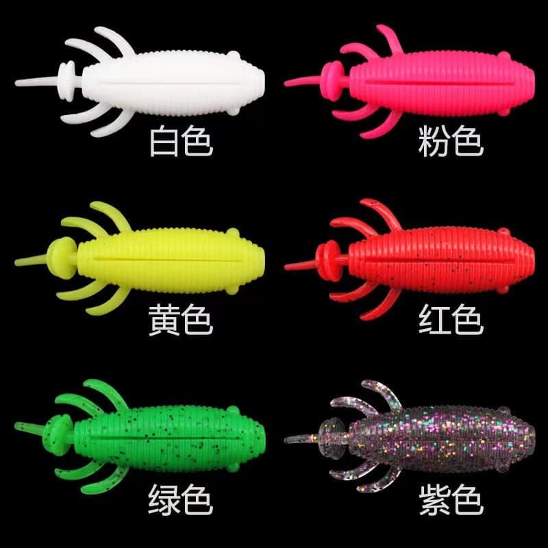 Manufacturer Lua soft bait black fake bait floating soft worm thunderworm 8cm/13g black fish special killing crank hook Lua bait 5