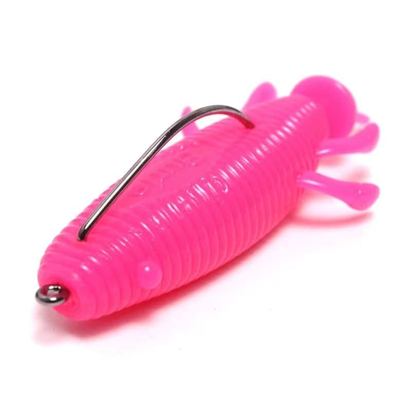 Manufacturer Lua soft bait black fake bait floating soft worm thunderworm 8cm/13g black fish special killing crank hook Lua bait 6