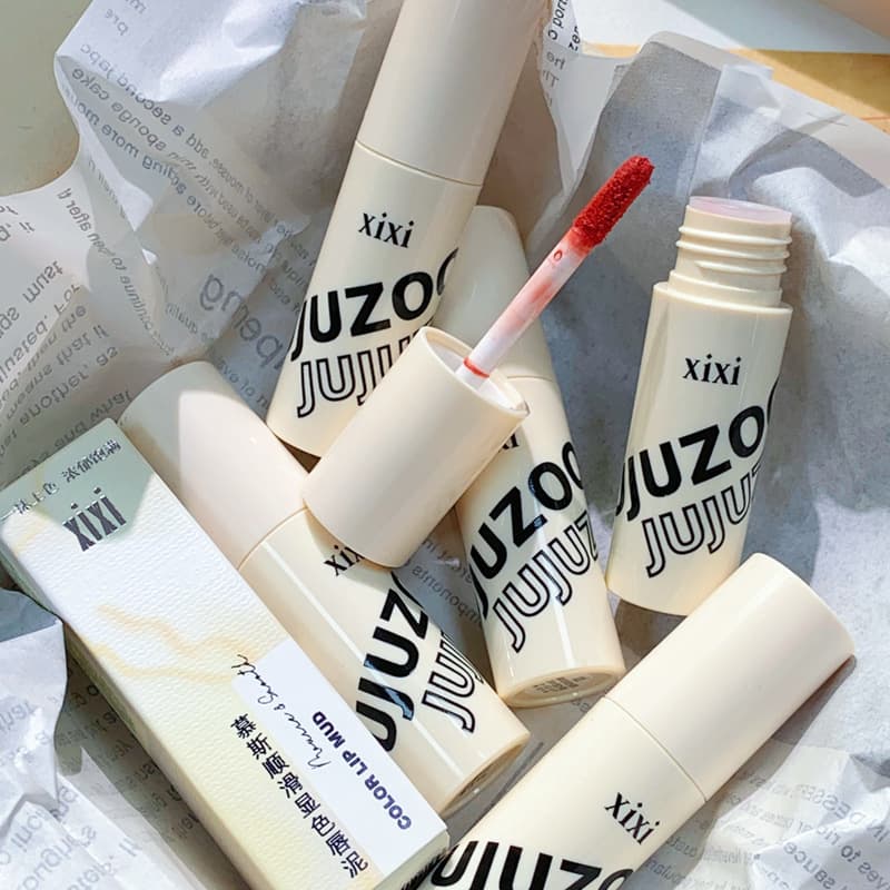 xixi mousse smooth color lip mud matte matte velvet whitening lip glaze for students affordable not easy to fade lipstick 4