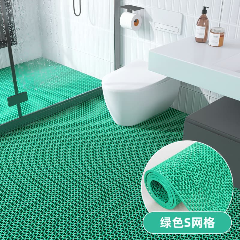 Hollow PVC plastic carpet bathroom toilet swimming pool kitchen dirty-resistant floor mats household waterproof anti-slip floor mats 9