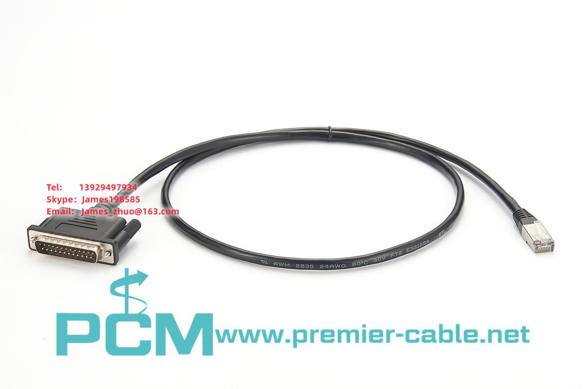 RJ45 to DB25 Male Ethernet to 25-pin Modem Console Cable Serial Connection Cable 2