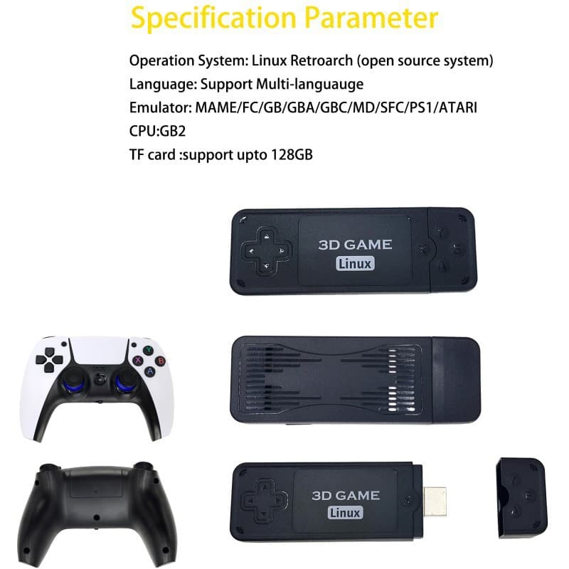 Cross-border U9 Pro Game Console 4K HD 2.4G Wireless TV Console 3
