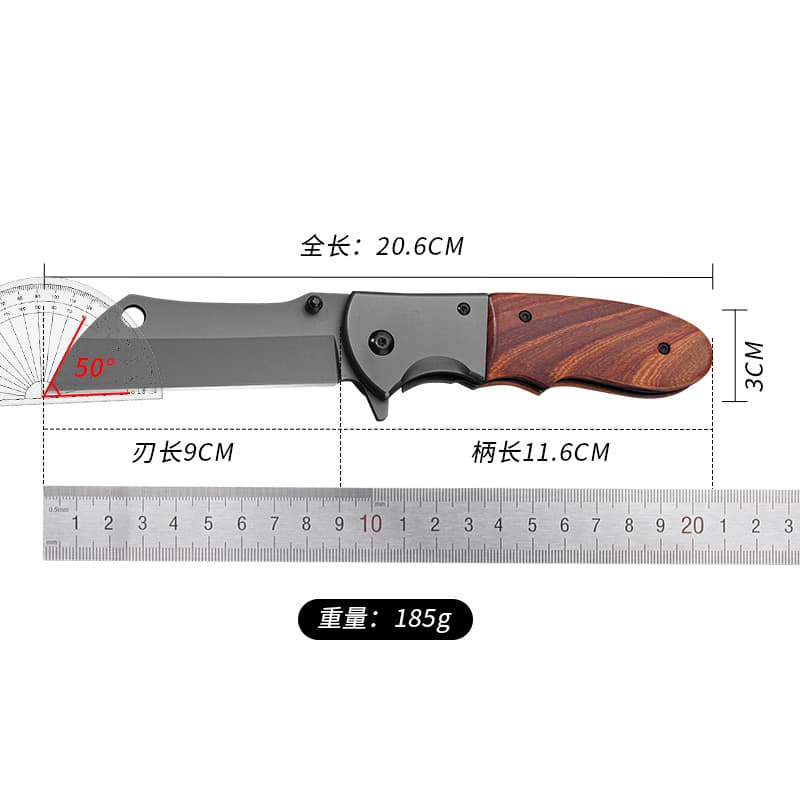 Outdoor high hardness portable folding knife fishing tool portable multi-functional wilderness sharp survival knife 6