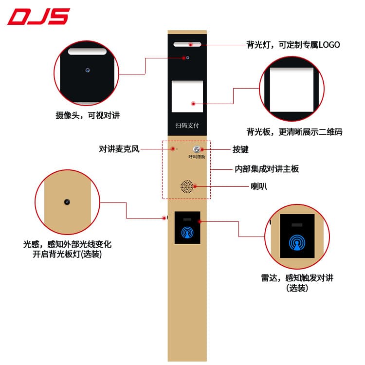 Intelligent parking lot IP video intercom system shared monitoring network channel remote control gate switch 4