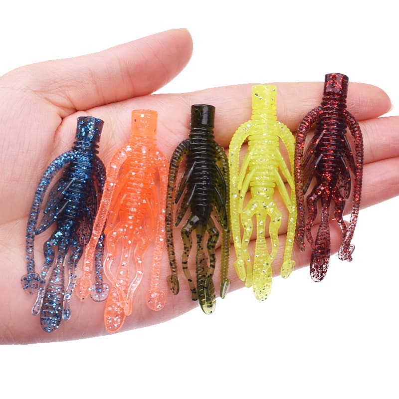 Luya soft bait floating shrimp plus fishy Tpe soft shrimp black pit obstacle shrimp artificial lure bionic lure bait wholesale 4