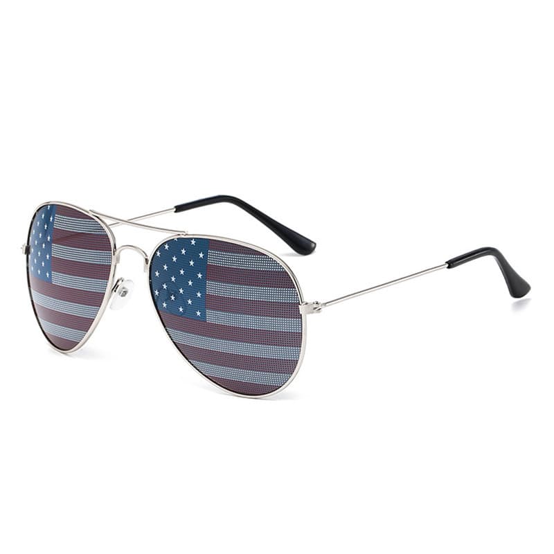 Manufacturer wholesale new 3026 spot flag sunglasses, prom party American flag glasses, classic sunglasses 4