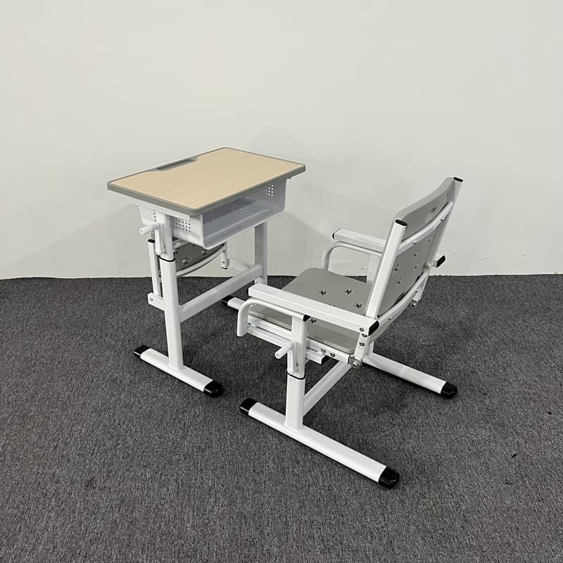 New nap bed for primary and secondary school students, lunch break desks and chairs that can be lifted and reclined, children's school desks and chairs, learning chairs 3