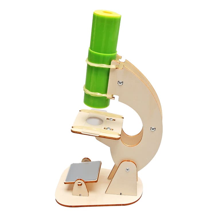 Science experiment homemade microscope children's hand-assembled physics experiment material package science and technology small production toys 7