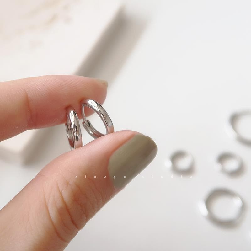 925 sterling silver ear piercing earrings for women, small hoop earrings for sleeping without removing the earrings, earrings, ear bone studs, earrings 6