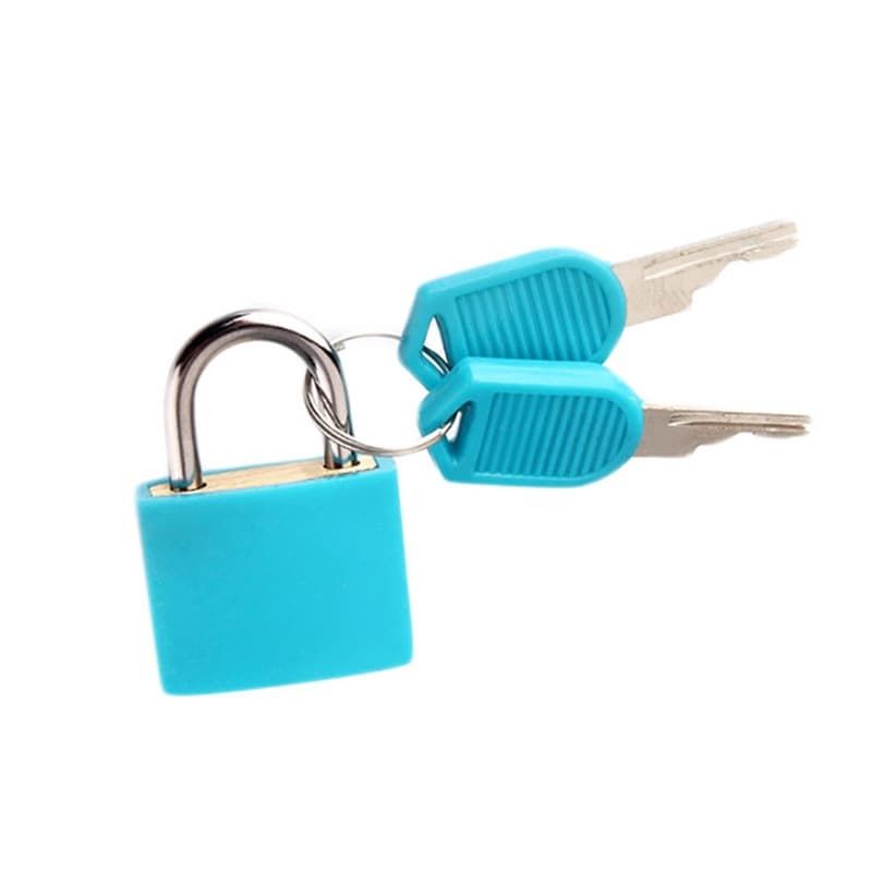 Luggage lock bag copper core padlock color small lock luggage bag cabinet lock student dormitory lock portable travel 7