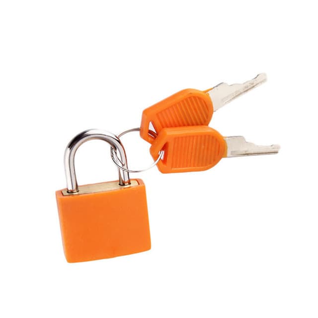 Luggage lock bag copper core padlock color small lock luggage bag cabinet lock student dormitory lock portable travel 9