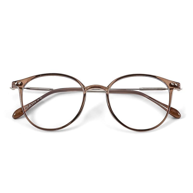 Ultra-light TR90 anti-blue light frame cold brown myopia glasses frame for women and men flat light Danyang glasses frame wholesale 9531 6