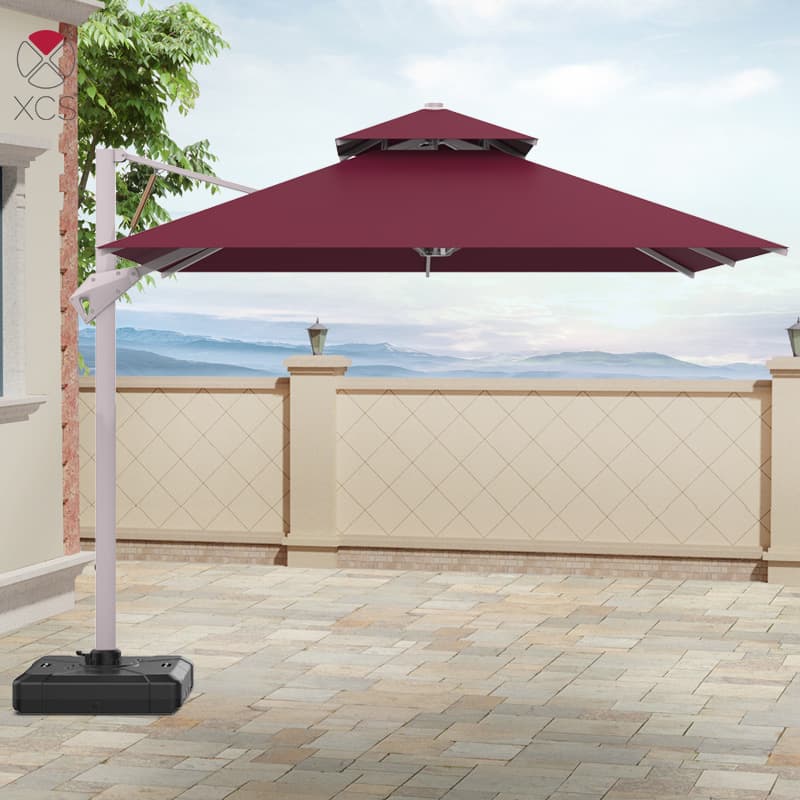 Automatic Roman umbrella outdoor courtyard parasol terrace balcony umbrella garden commercial street sun umbrella courtyard decoration 4