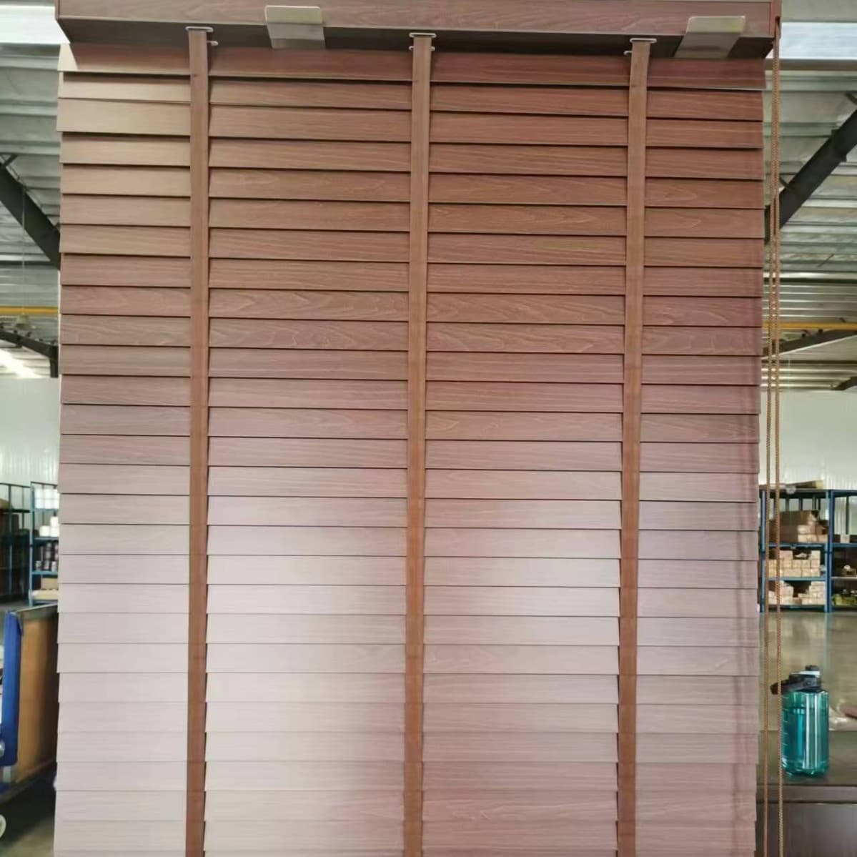 Wooden blinds electric lifting household solid wood blinds Mijia APP controlled curtains study living room sunshade wooden 10