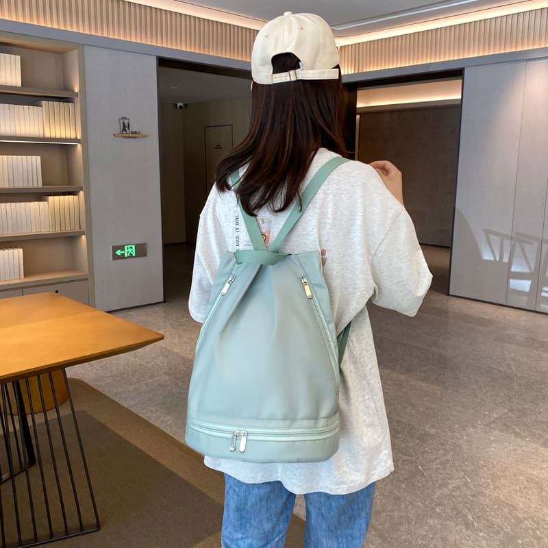 Dry and wet separation fitness bag women's swimming yoga short-distance lightweight travel bag luggage small bag training sports backpack 3