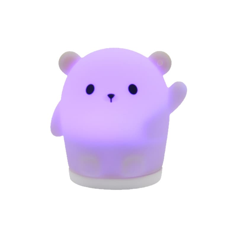 Cartoon Keychain Night Light Children's Gift Wholesale Pat Color Changing Silicone Lamp Portable Festival Atmosphere Lamp for Stall 6