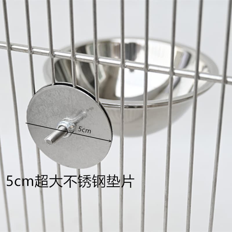 New parrot bird stainless steel food bowl food cup food bowl water cup feeding bowl basin cup birdcage accessories wholesale 3