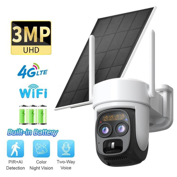 New Design Zoom Solar CCTV Security PTZ Camera Outdoor Gsm 4 Solar Camera 4g 2