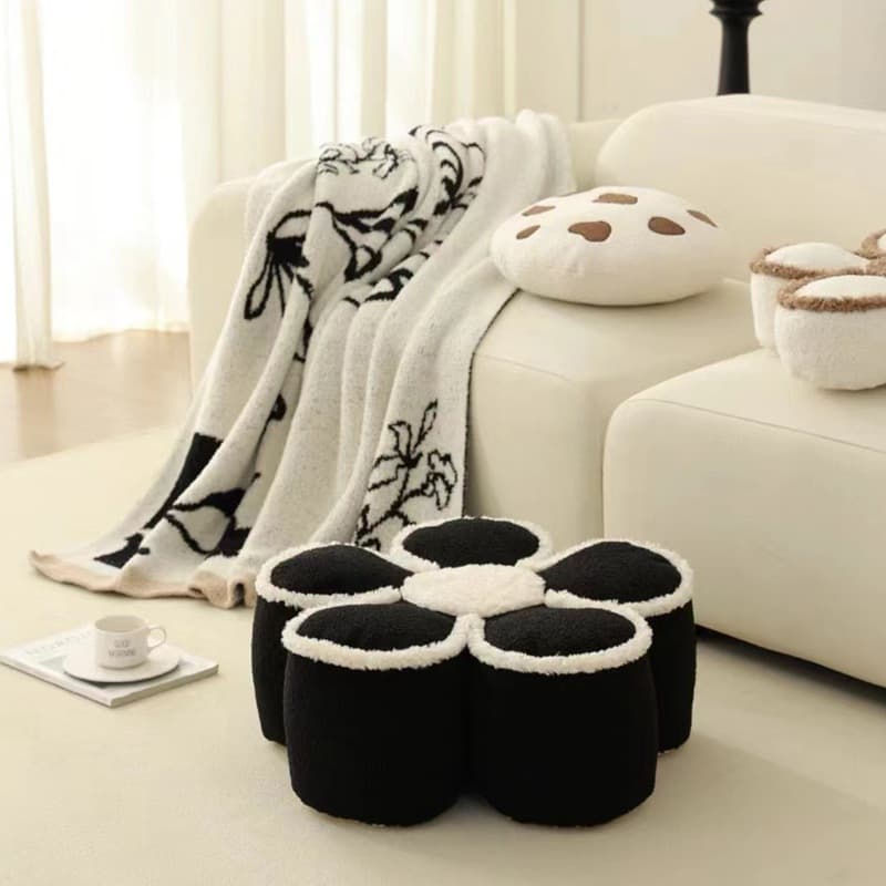 Home plush toy ornaments pp cotton plush cushion waist support chair office sedentary waist back bay window removable 3