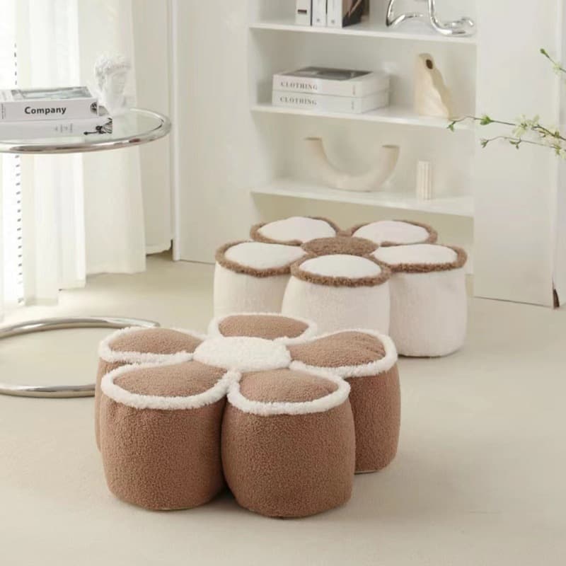 Home plush toy ornaments pp cotton plush cushion waist support chair office sedentary waist back bay window removable 4
