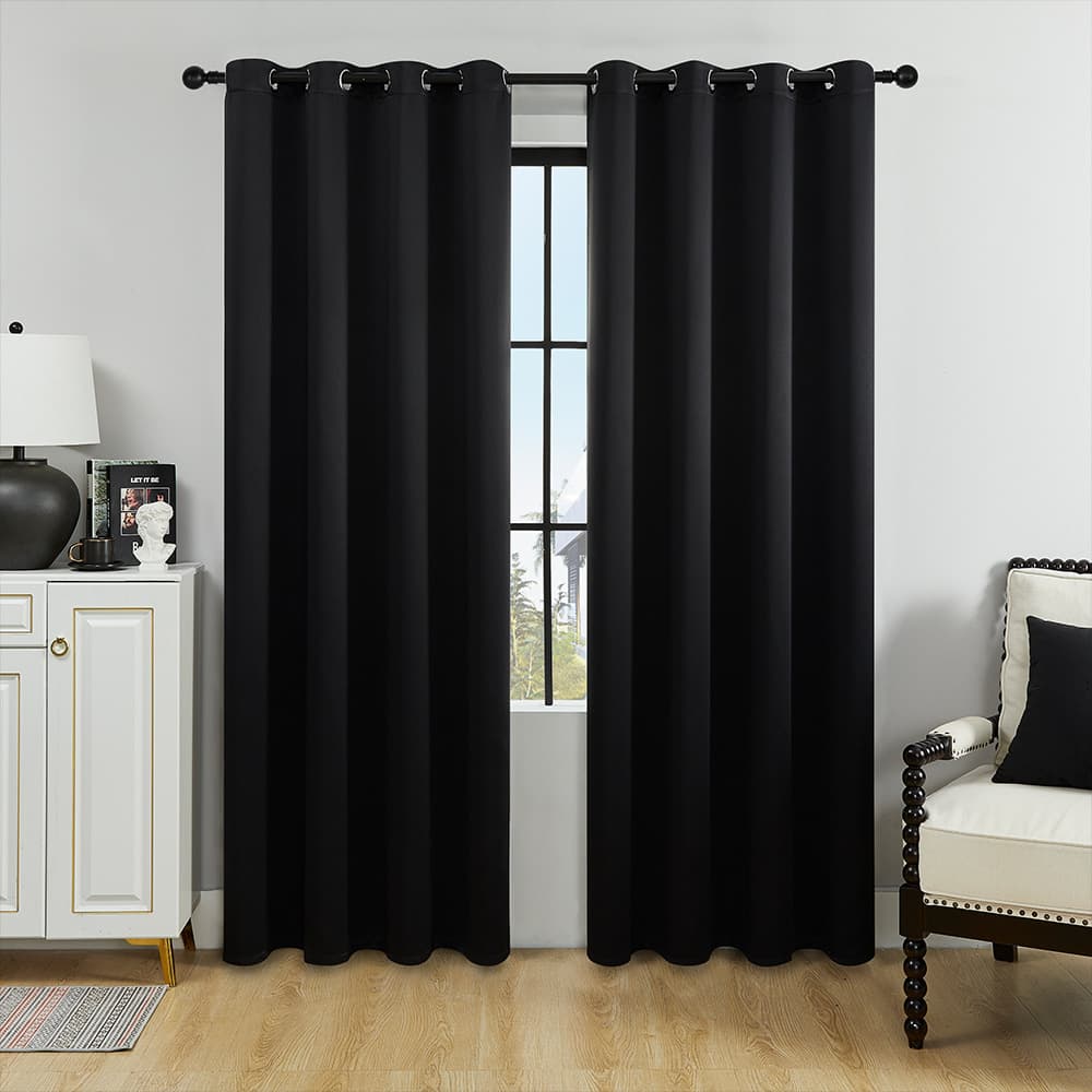 Amazon cross-border Shaoxing finished curtains with full blackout and sun protection high-precision foreign trade dropshipping curtains wholesale 9