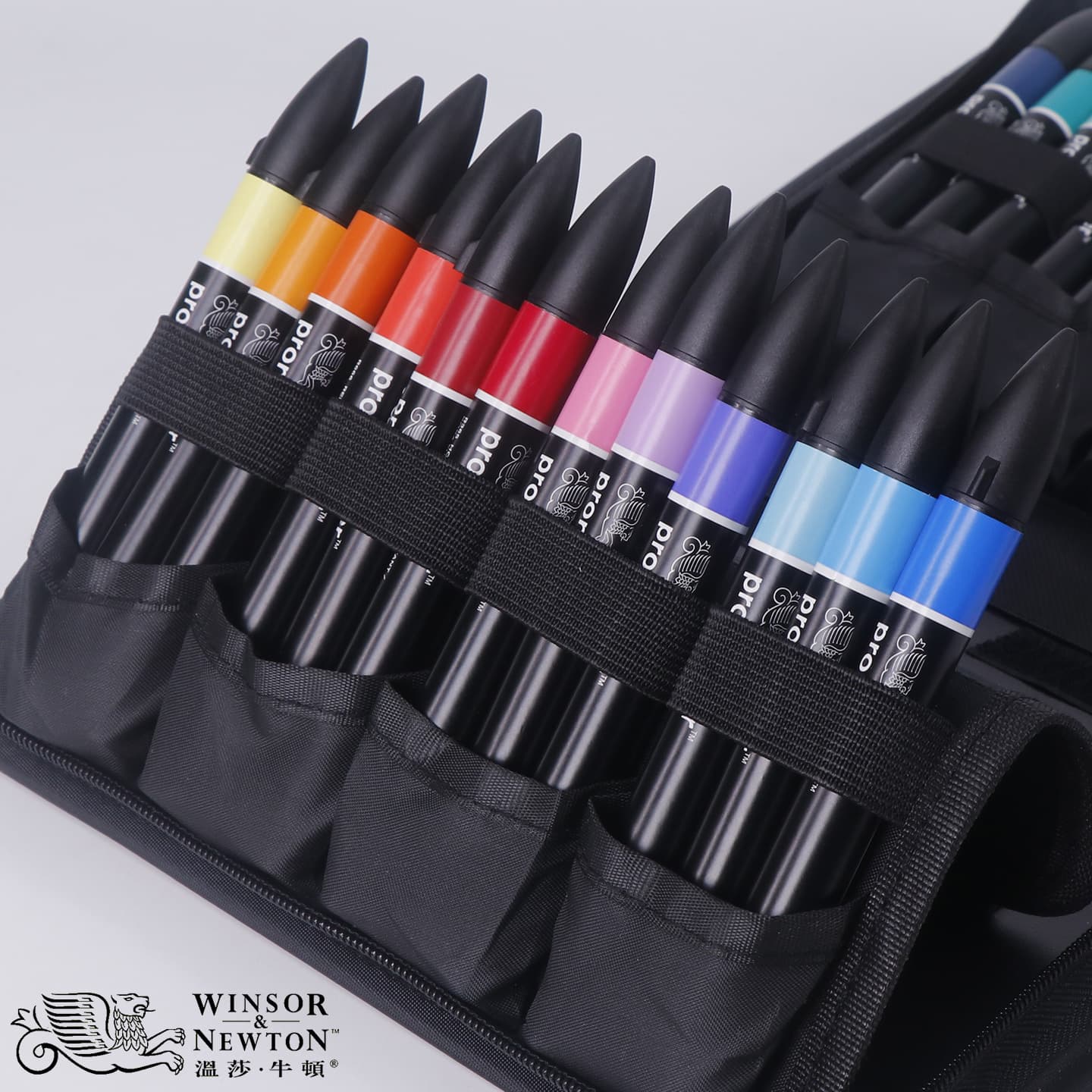 Winsor and Newton marker pen single set oily fast drying alcohol double-head soft head watercolor hand-painted design art test 5