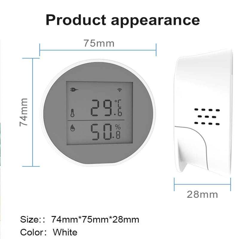 wifi Tuya greenhouse temperature tuya temperature and humidity detector temperature and humidity alarm smart home temperature and humidity 6