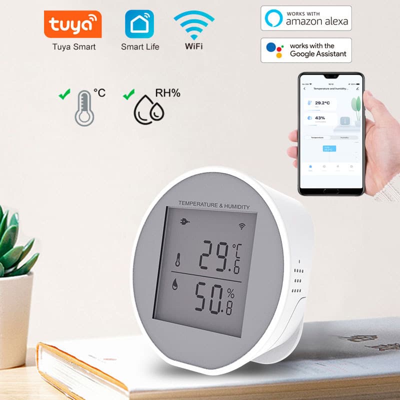 wifi Tuya greenhouse temperature tuya temperature and humidity detector temperature and humidity alarm smart home temperature and humidity 1