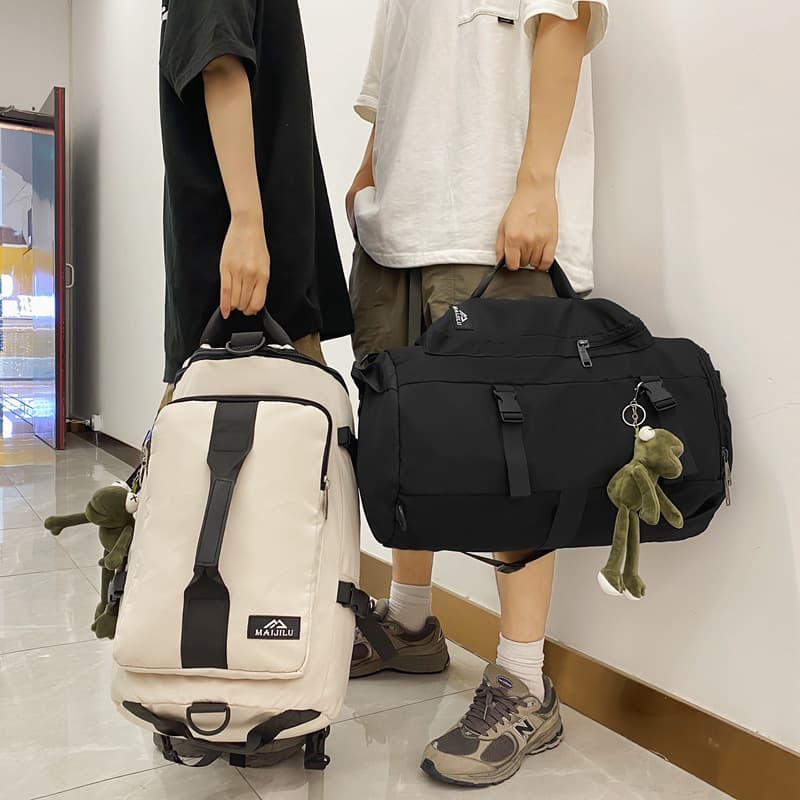 Short-distance travel bag portable backpack women's business trip luggage storage bag large capacity leisure sports fitness bag 4