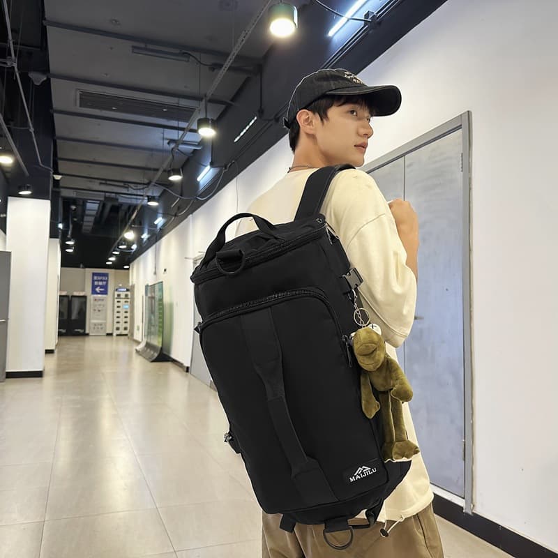 Short-distance travel bag portable backpack women's business trip luggage storage bag large capacity leisure sports fitness bag 5