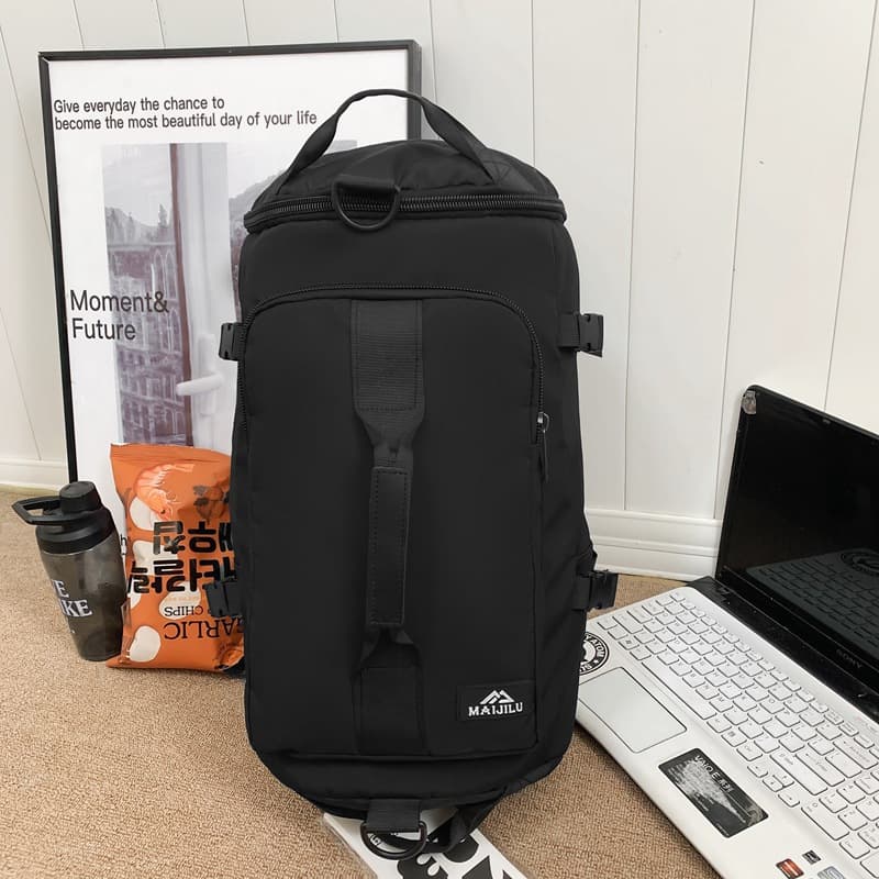 Short-distance travel bag portable backpack women's business trip luggage storage bag large capacity leisure sports fitness bag 7