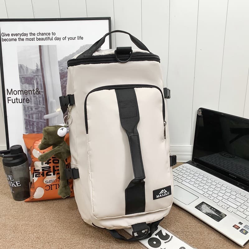 Short-distance travel bag portable backpack women's business trip luggage storage bag large capacity leisure sports fitness bag 8