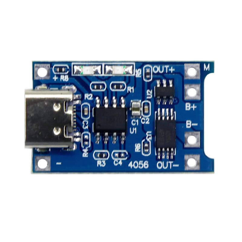 TP4056 4056 1A lithium battery charging board module TYPE-C USB interface charging protection two-in-one 6