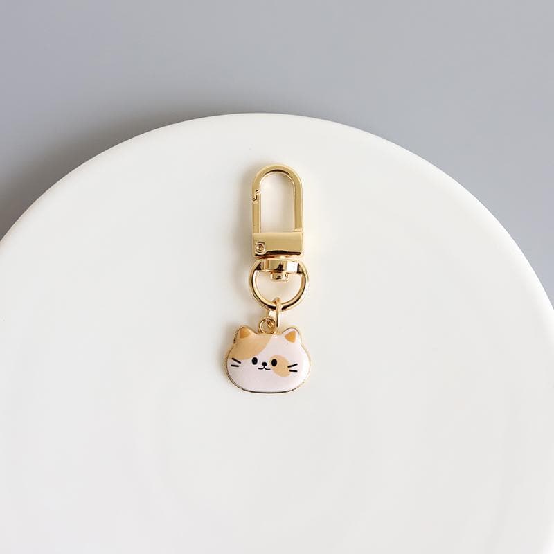 Cute soft kitten pendant, mini keychain, internet celebrity trendy and fashionable girl bag pendant accessories 7