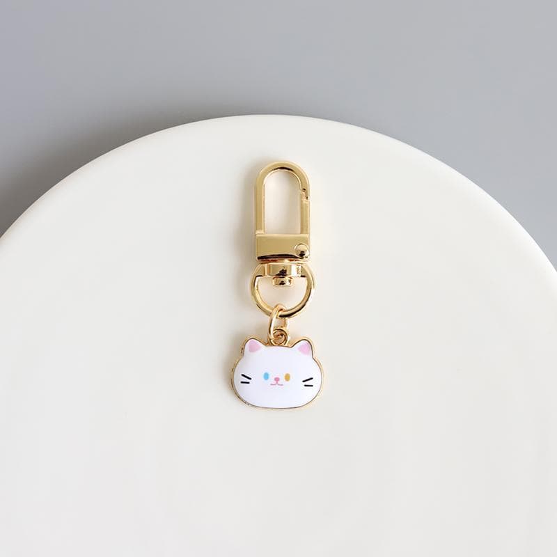 Cute soft kitten pendant, mini keychain, internet celebrity trendy and fashionable girl bag pendant accessories 8