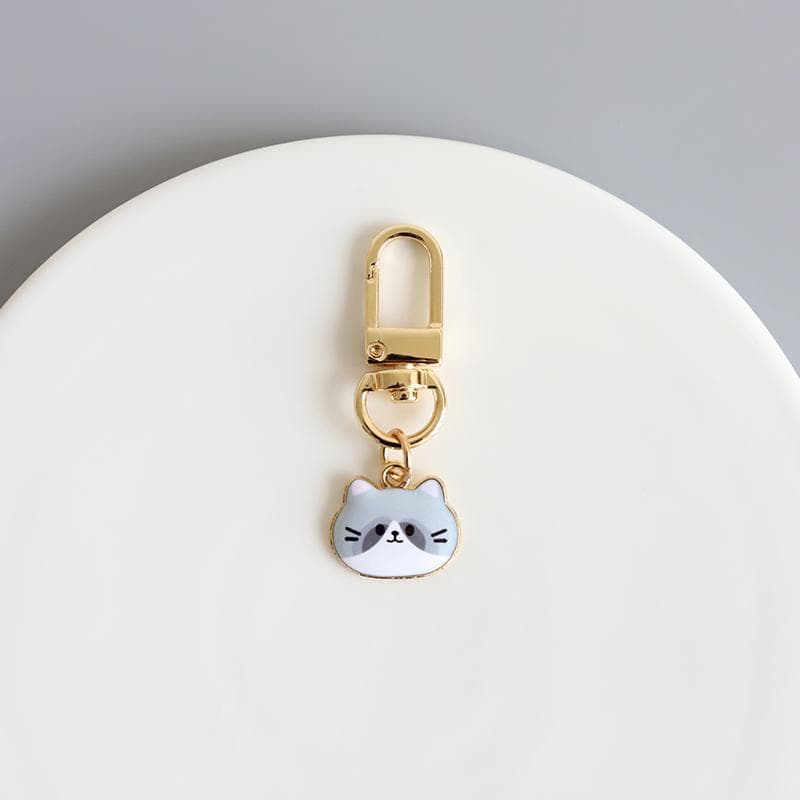 Cute soft kitten pendant, mini keychain, internet celebrity trendy and fashionable girl bag pendant accessories 9