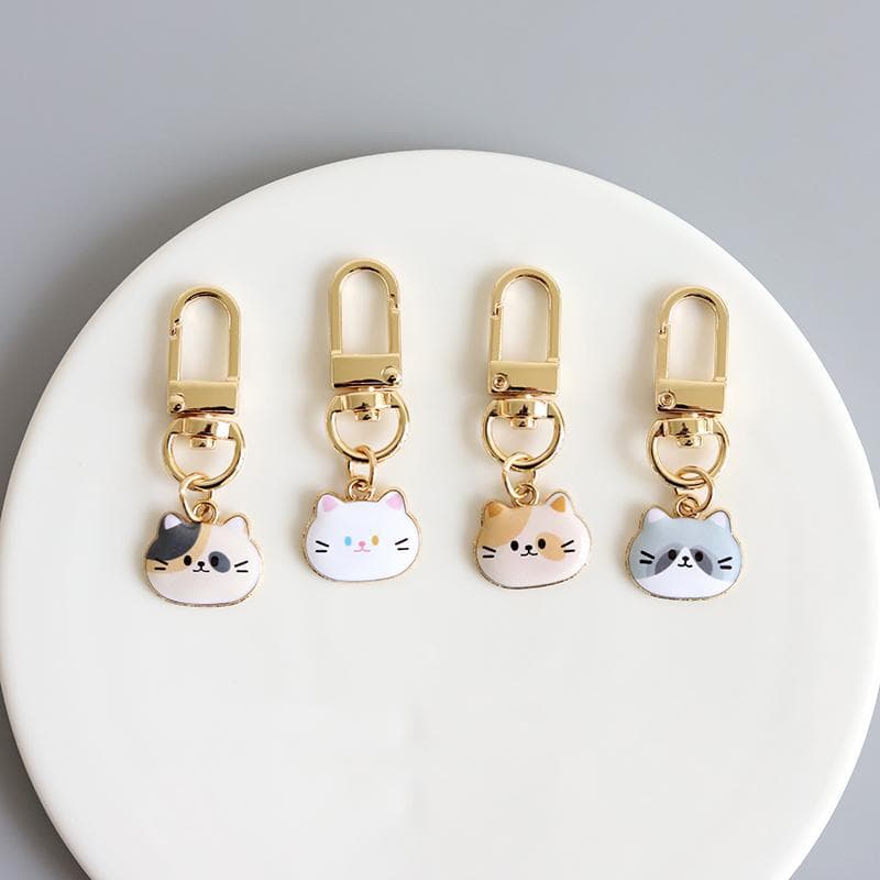Cute soft kitten pendant, mini keychain, internet celebrity trendy and fashionable girl bag pendant accessories 1