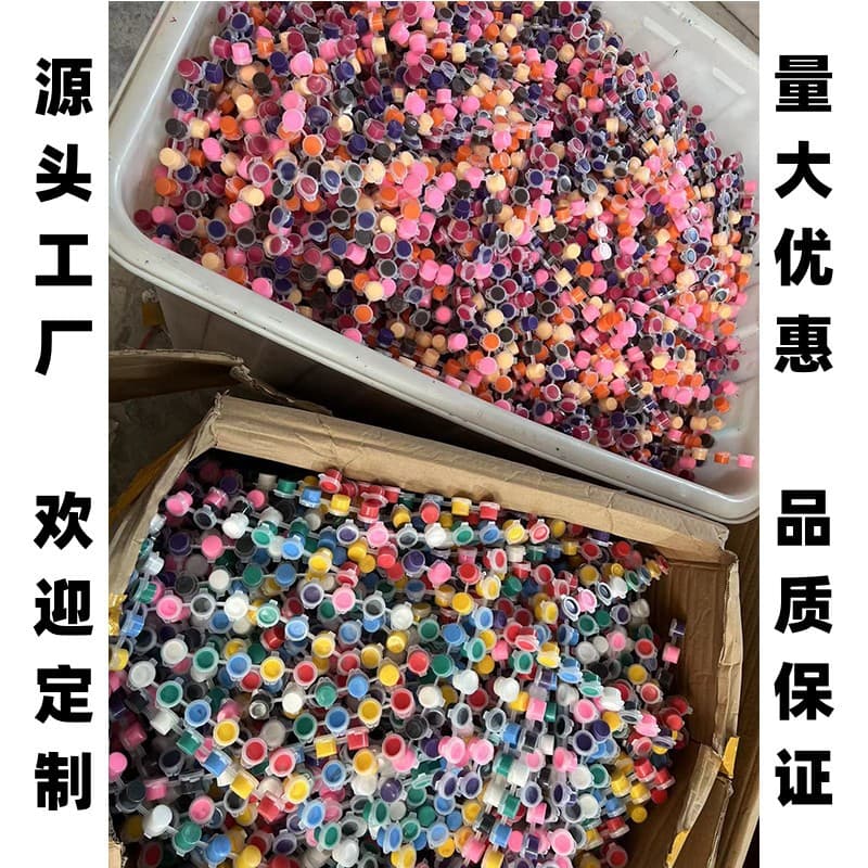 Children's acrylic paint 12-color set 6 conjoined kindergarten students art painting graffiti DIY gypsum paint strips 3