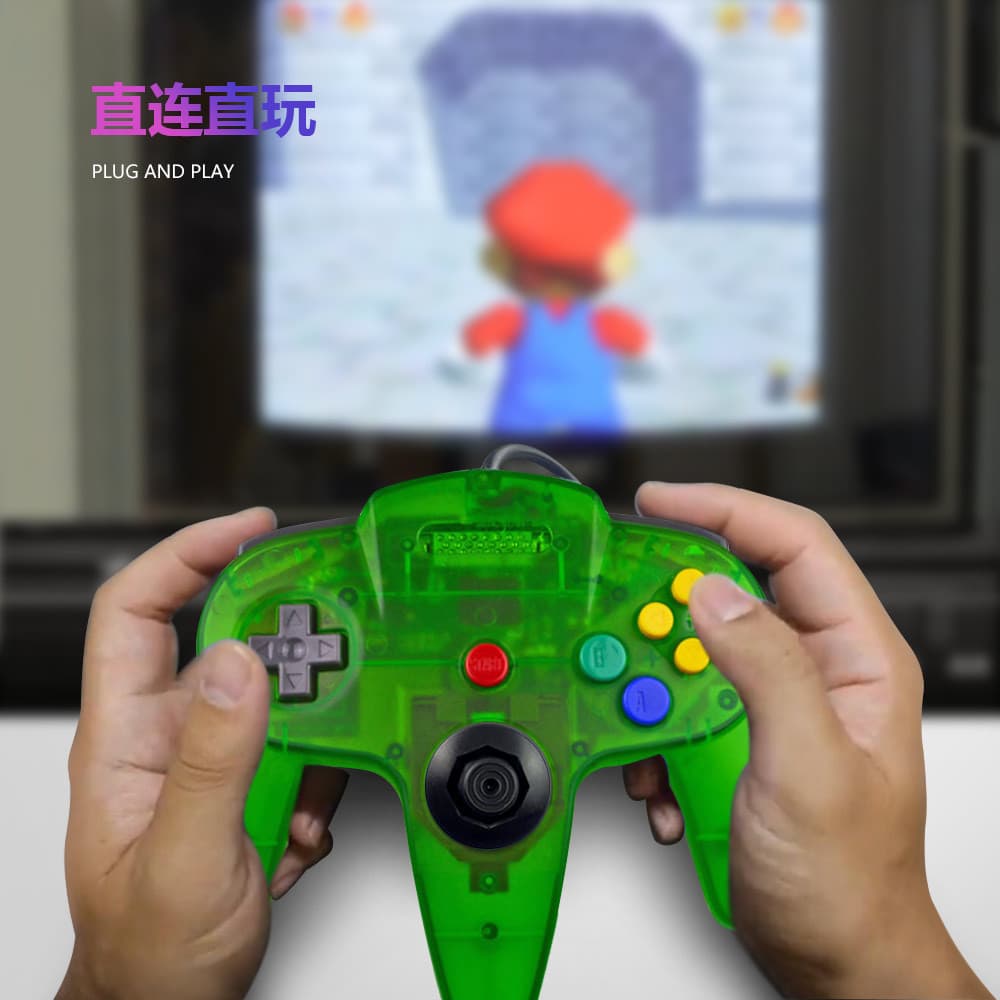 Nintendo N64 shape PC wired controller USB wired controller compatible with MAC system 3